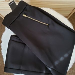 Black Scuba Knit Pants